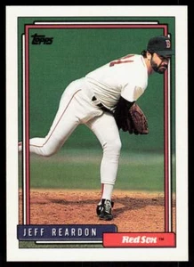 1992 Topps 182 Jeff Reardon Boston Red Sox - Picture 1 of 2