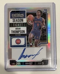 Ausar Thompson 2023-24 Panini Contenders Optic Premium Auto Ticket Rc Pistons - Picture 1 of 1