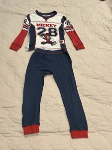 Mickey Mouse Football Pajamas Disney Store Size 4 - Picture 1 of 1