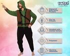 FUNZIEZ! Robin Hood Kostüm Pyjama - One Piece Reißverschluss Overall Größe Large