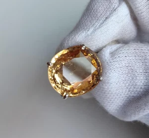 HESSONIT GRANAT 925 massiv Sterling Silber Anhänger handgefertigt Schmuck 13,70 ct - Bild 1 von 9