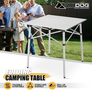 Scrivania da picnic portatile da campeggio in alluminio pieghevole da 28" con borsa portaoggetti - Foto 1 di 12