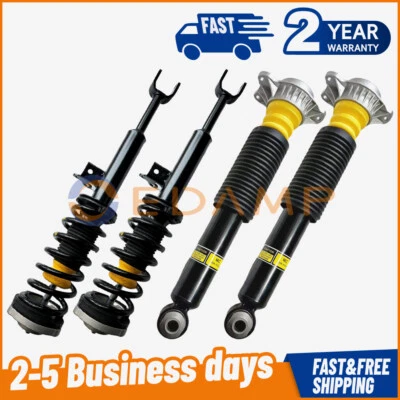 4x Conjuntos de puntales de amortiguador delantero trasero sin EDC Fit BMW F11 528i 550i 535i GT 4,4 L TRACCIÓN TRASERA Foto 1 de 4