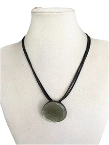 Damenkette Statement Capiz Muschel Halskette Kurz Modeschmuck Handarbeit Collier - Bild 1 von 8