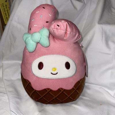 2023 Squishmallows 13” My Melody Ice Cream Cone Treat Sanrio Rare Plush NWT - Image 1 of 4