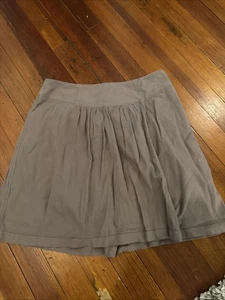 Ann Taylor LOFT Womens Skirt Brown Cotton Side Zipper Skirt Size 2 - Picture 1 of 8