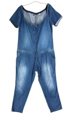 Maison Scotch Damen Kurzärmlig Overall Denim Overall Größe 4 - L - Bild 1 von 4