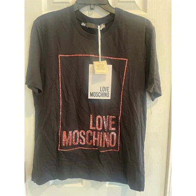Camiseta Love Moschino Negra Manga Corta, A73 Foto 1 de 4