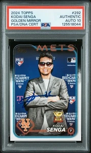 2024 Topps Signed Kodai Senga Golden Mirror Card SSP Autographed PSA 10 Auto - Picture 1 of 2