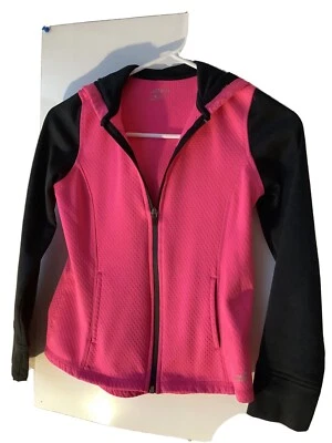 Girls Jacket zipper hoodie fleece Winter Sz M - Image 1 of 4