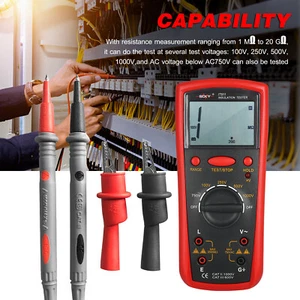 Insulation Resistance Meter Digital Ohmmeter Insulation Tester Auto-Ranging Z2U8 - Picture 1 of 11