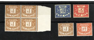 DUES D56 - D67 1959 CROWN INVERTED INCLUDES 1/- SCARCE BLOCK TOTAL CAT£442 - Picture 1 of 1