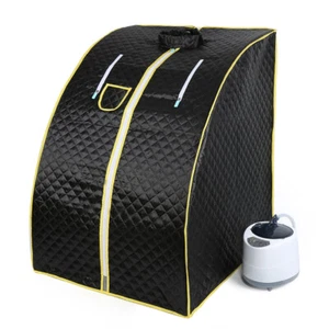 Mobile Dampfsauna Heimsauna Mini-Dampfsauna mit Klappstuhl 1000W - Bild 1 von 29