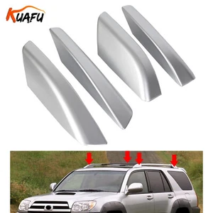 Fit For Toyota 4Runner N210 2003-2009 Roof Rail Rack End Cover Shell Cap Silver - Picture 1 of 18