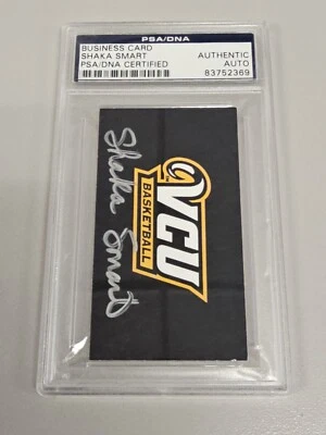 Shaka Smart Autographed VCU Business Card PSA AUTHENTIC!! Ultra Rare - Image 1 of 3