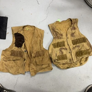 Vintage LOT (2) Redhead Blue bill / NESCO Vest Size M Hunting Outdoors READ - NL - Picture 1 of 7
