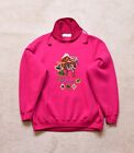 Women's Vintage 90s St Michael Pink Embroidered Sweater Size UK 10-12