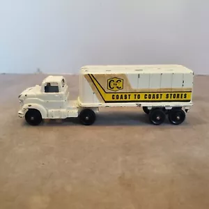 TOOTSIE TOY Coast To Coast Semi Truck 1969 4.5 inches long Original Paint - Picture 1 of 15