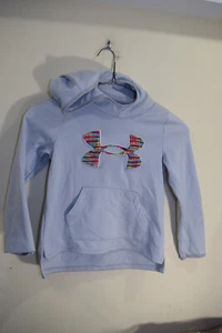 Under Armour Rainbow Chenille Logo Sweatshirt Hoodie Loose Fit Youth GIRLS S - Picture 1 of 13