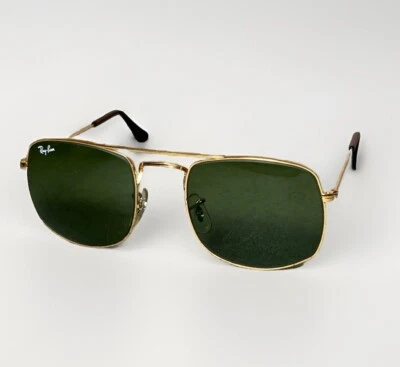 Vintage Ray Ban Bausch & Lomb B&L Gold Arista G15 52-21 MM USA - Image 1 of 4