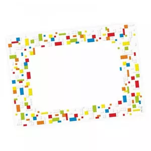 A2 Schreibtischunterlage Legosteine* Bausteine bunt Kinderzimmer bunt Bricks - Bild 1 von 7