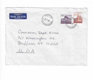 NORWAY 1981 Cover sent from Klyve to U.S. - Picture 1 of 2