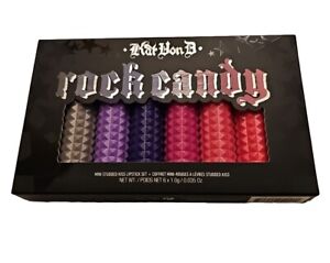 New Kat Von D Rock Candy Mini Studded Kiss Lipstick Set 6pc