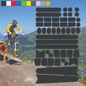 Chainstay and Frame Bicycle Protectors Large Kit Bike Cycle Decals Stickers (4) - Picture 1 of 13