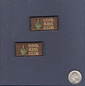 Novelty Cool Kids Club USAF Navy Squadron Flight Suit Pencil Pocket Patch Set +V - Picture 1 of 1