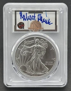 Silver eagle dollar 2021-S $1 Graded FDOI Hand signed Edition PCGS MS70 - Picture 1 of 2