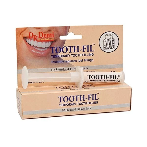 Dr Denti Emergency Tooth-Fil Temporary Dental Filling - 10 Filling Pack