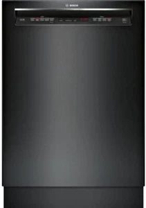 Bosch 300 Series 24" Black 44 DBA 3rd Rack Full Console Dishwasher SHEM63W56N - Picture 1 of 18