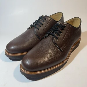 Zapatos de vestir cómodos para hombre Samuel Hubbard de cuero granulado marrón suela Vibram - Imagen 1 de 9