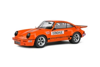 Porsche 911 Rsr #1 Iroc Daytona 1974 Arancione Mark Donohue Modello 1:18 Solido - Immagine 1 di 4