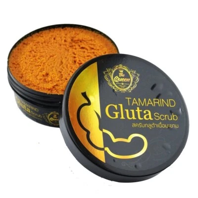 Exfoliante de gluta de tamarindo The Queen 350 g. Exfoliante herbal de cúrcuma Tanaka B3 natural Foto 1 de 4