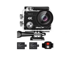 Dragon Touch 4K Action Camera 16MP Vision 3 Underwater Waterproof Camera 170°... - Picture 1 of 2