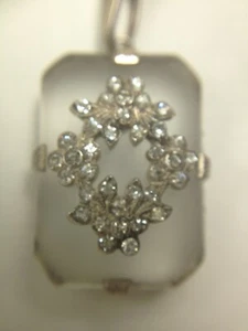 Antique Sterling and foil-backs pendant, 6.1 grams,#15273 - Picture 1 of 7