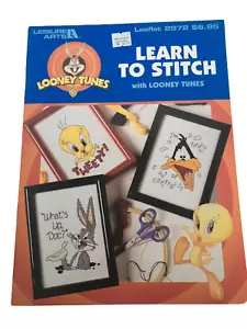 Patrón de punto de cruz Looney Tunes personajes de dibujos animados Bugs Bunny Lucas Pato Alien - Imagen 1 de 12