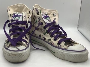 Vintage 1989 Converse High Top DC Comics The Joker Shoes M 3 1/2 W 5 1/2 - Picture 1 of 6