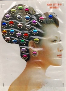 Gioielli Viso Indiano Body Art Decorazione Capelli Adesivi Accessori Sposa Strass - Foto 1 di 1