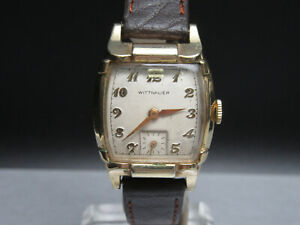 W319⭐⭐ Vintage " WITTNAUER Longines " Handaufzug Cal.10S Armbanduhr 10Kt ⭐⭐
