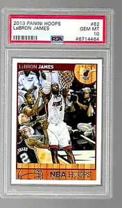 2013 PANINI HOOPS BASKETBALL CARD #62 LEBRON JAMES PSA 10 GEM MINT MIAMI HEAT - Picture 1 of 5