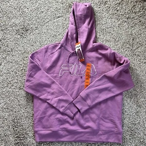 Fila Damen Midweight Fleece Pullover Logo Hoodie Gr. XXL - Bild 1 von 4
