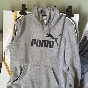 Puma Herren Langarm Pullover grau Kapuzenpullover Größe L - Bild 1 von 11