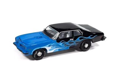 1974 PONTIAC GTO - BLACK WITH FLAMES 1/64 SCALE DIECAST CAR RC2 JLSP405/24B - Image 1 of 3