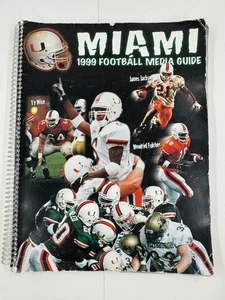 University of Miami Football 1999 Media Guide Florida Hurricanes College Binder - Imagen 1 de 16