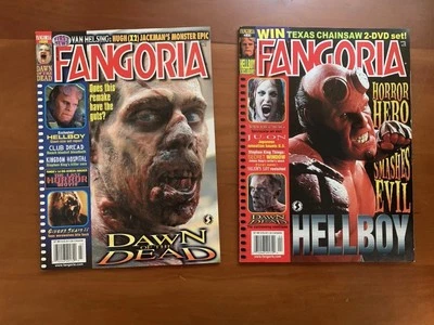 FANGORIA - #230 #231 -  Dawn of The Dead -HellBoy - Ju-On -  2004 - Image 1 of 4