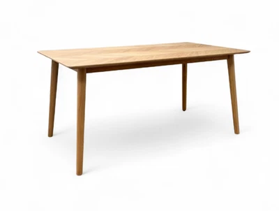 Furniture Village 'Walker' Solid Oak 160cm Fixed Dining Table RRP £800 BRAND NEW - Image 1 of 4