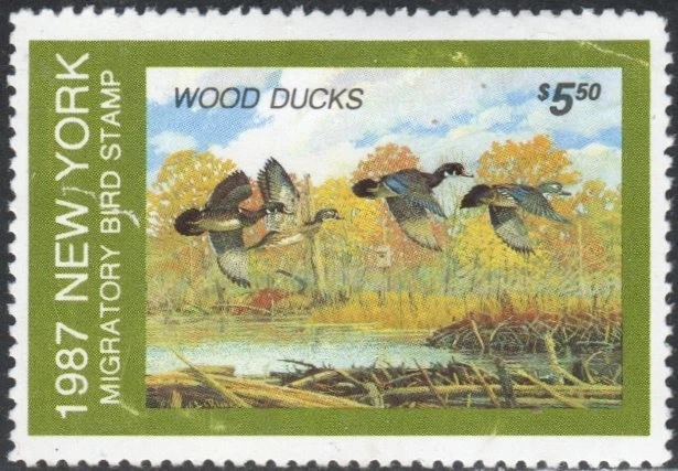US Scott #3 New York State Duck Stamp, 1987, unused - Image 1 of 1