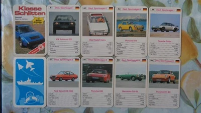 Quartett Auto AC ME Porsche 911 SC Maserati Merak Ferrari Dino 308 Datsun 260 Z - Bild 1 von 4